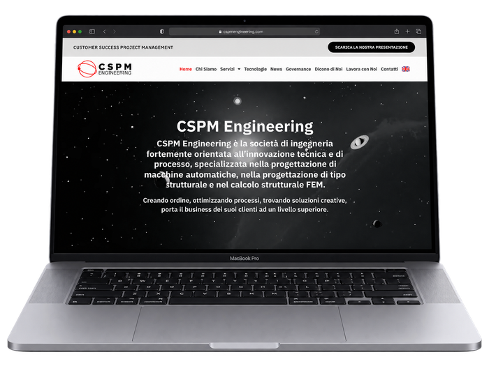 Mockup del sito CSPM Engineering